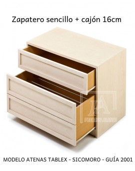 Zapatero sencillo + 1 cajón de 16cm