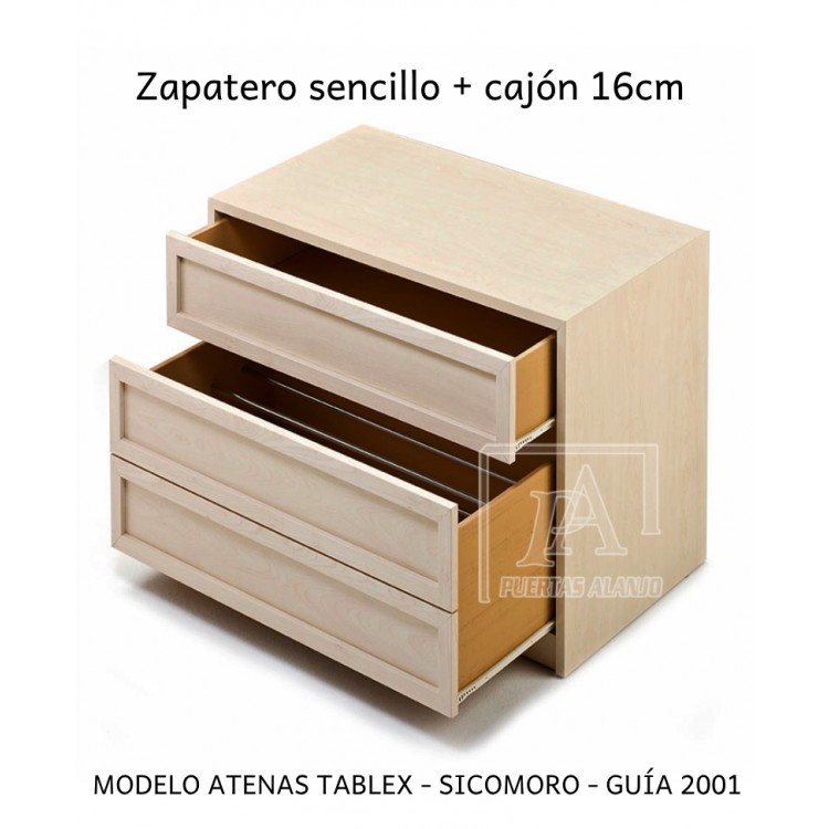 Zapatero sencillo + 1 cajón de 16cm
