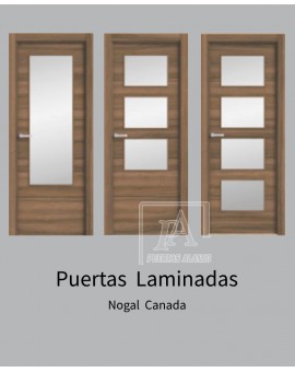 Puertas Laminadas - Nogal Canada