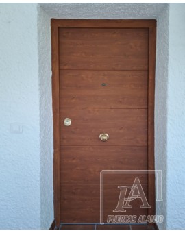 Puerta Acorazada aluminio embero -4L.