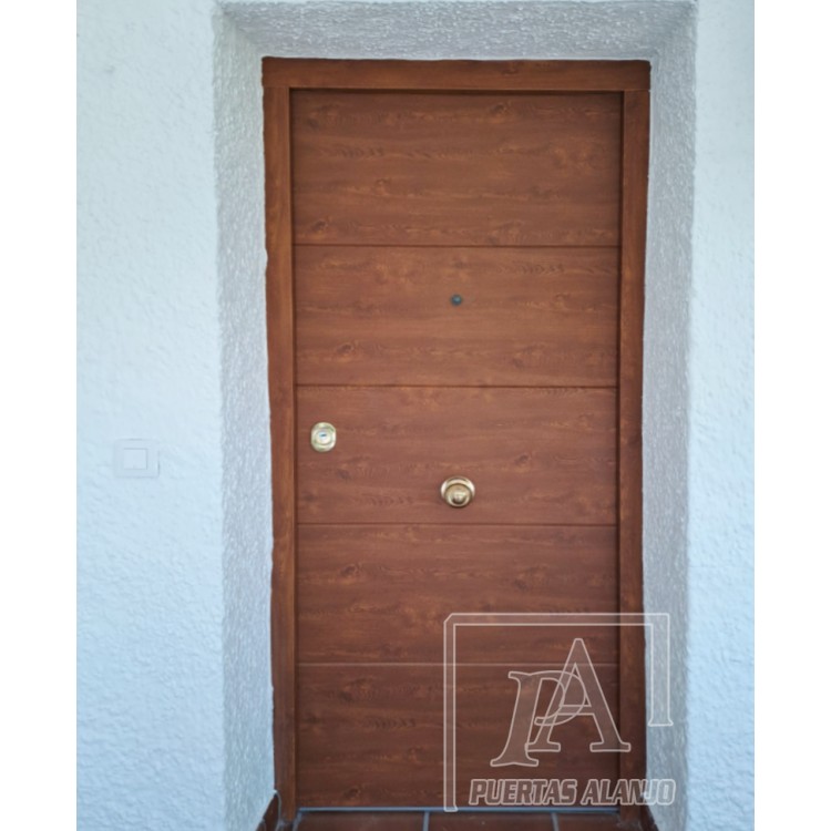 Puerta Acorazada aluminio embero -4L.