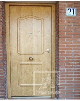 Puerta de entrada Acorazada (Exterior: Roble Aluminio color: Irish oak / modelo: Blondi