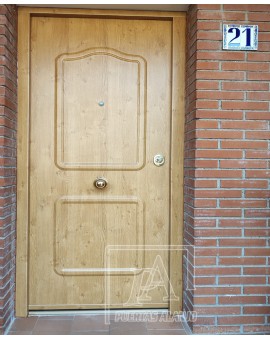 Puerta de entrada Acorazada (Exterior: Roble Aluminio color: Irish oak / modelo: Blondi