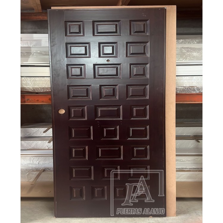 Panel para puerta exterior con cuarterones