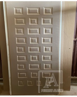 Panel para puerta exterior con cuarterones